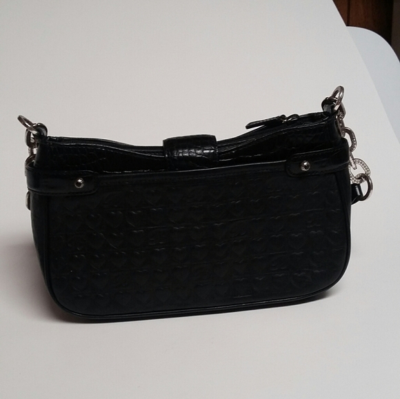 VTG Brighton Petite Leather Quilted Heart Shoulder Bag - Picture 3 of 12